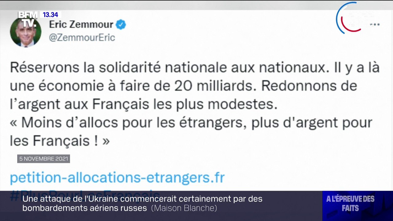 LA VÉRIF - Suppression des aides sociales aux étrangers: le calcul de l'équipe d'Éric Zemmour est-il crédible?