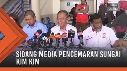 Sidang media pencemaran Sungai Kim kim
