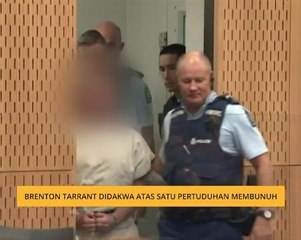 Brenton Tarrant didakwa atas satu pertuduhan membunuh