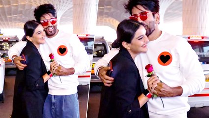 Vishal Kotian & Payal Shetty's Romantic Moment At Mumbai Airport