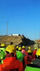 Akkuyu işçileri eylemde: