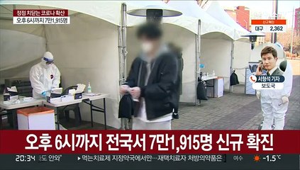 7만명 넘었다…오후 6시까지 이미 7만1,915명 확진