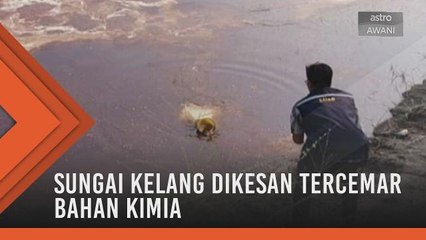 Sungai Kelang dikesan tercemar bahan kimia