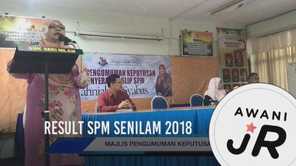 #AWANIJr: Result SPM Senilam 2018