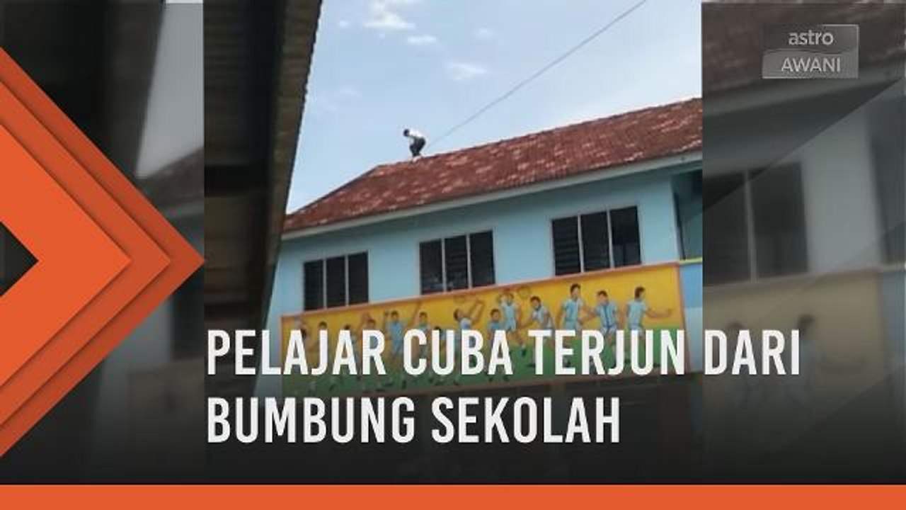 Kecewa cinta ditolak, murid cuba terjun dari bumbung sekolah