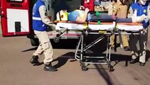 Homem fica ferido após colisão envolvendo caminhonete e moto no Centro de Cascavel