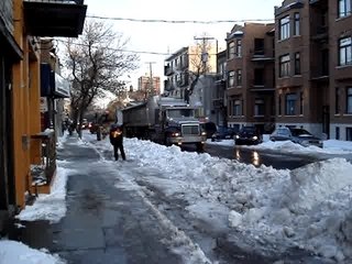 Deneigement à Montréal