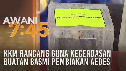 KKM rancang guna kecerdasan buatan basmi pembiakan aedes