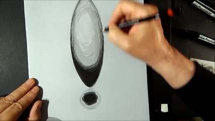 3D Drawing of a Sphere - Levitating Ball