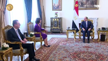 الرئيس السيسي يستقبل وزيرة خارجية جمهورية ألمانيا الاتحادية
