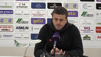 GZT Giresunspor-Fenerbahçe maçının ardından Açıklaması