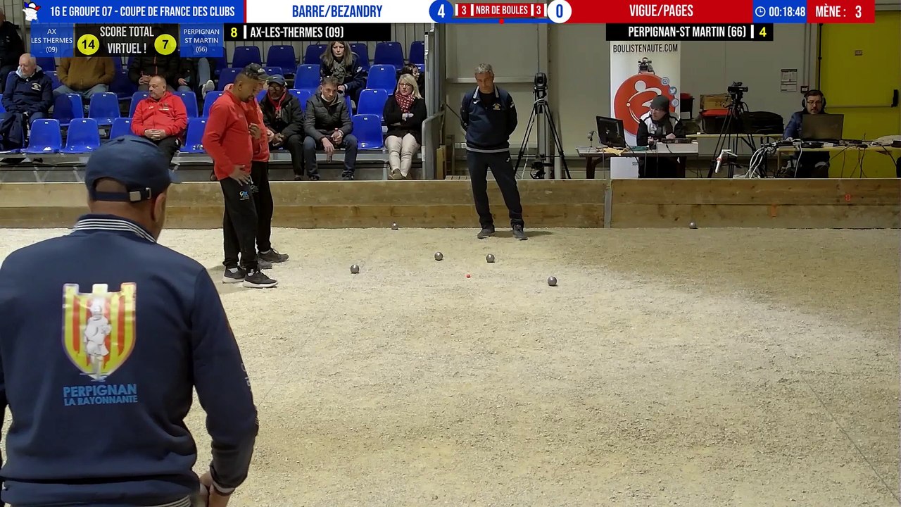 16e doublettes AX vs PERPIGNAN : Coupe de France des Clubs de pétanque - Saint-Florentin