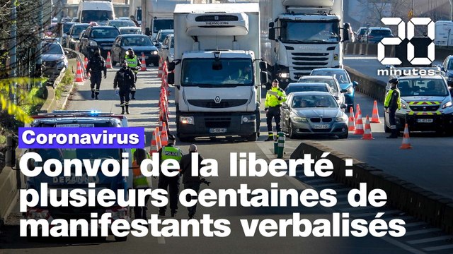 Convoi de la liberté: Plusieurs centaines de manifestants verbalisés à Paris