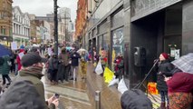 Crowds gather on Briggate in Leeds for 'cost of living protest' as national marches begin