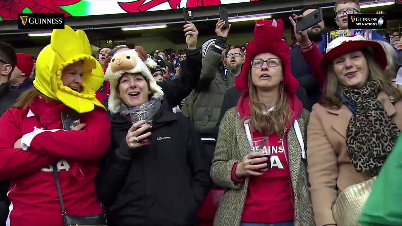 Emotional Wales Anthem at the Principality Stadium | Guinness Six Nations 2022