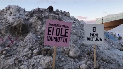 Kanada'da kamyoncuların öncülük ettiği aşı karşıtı eylemler, Finlandiya'ya da sıçradı