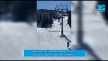 Se conoció el terrible video de la caída de Vero Lozano desde una aerosilla