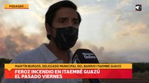 Feroz incendio en Itaembé Guazú el pasado viernes