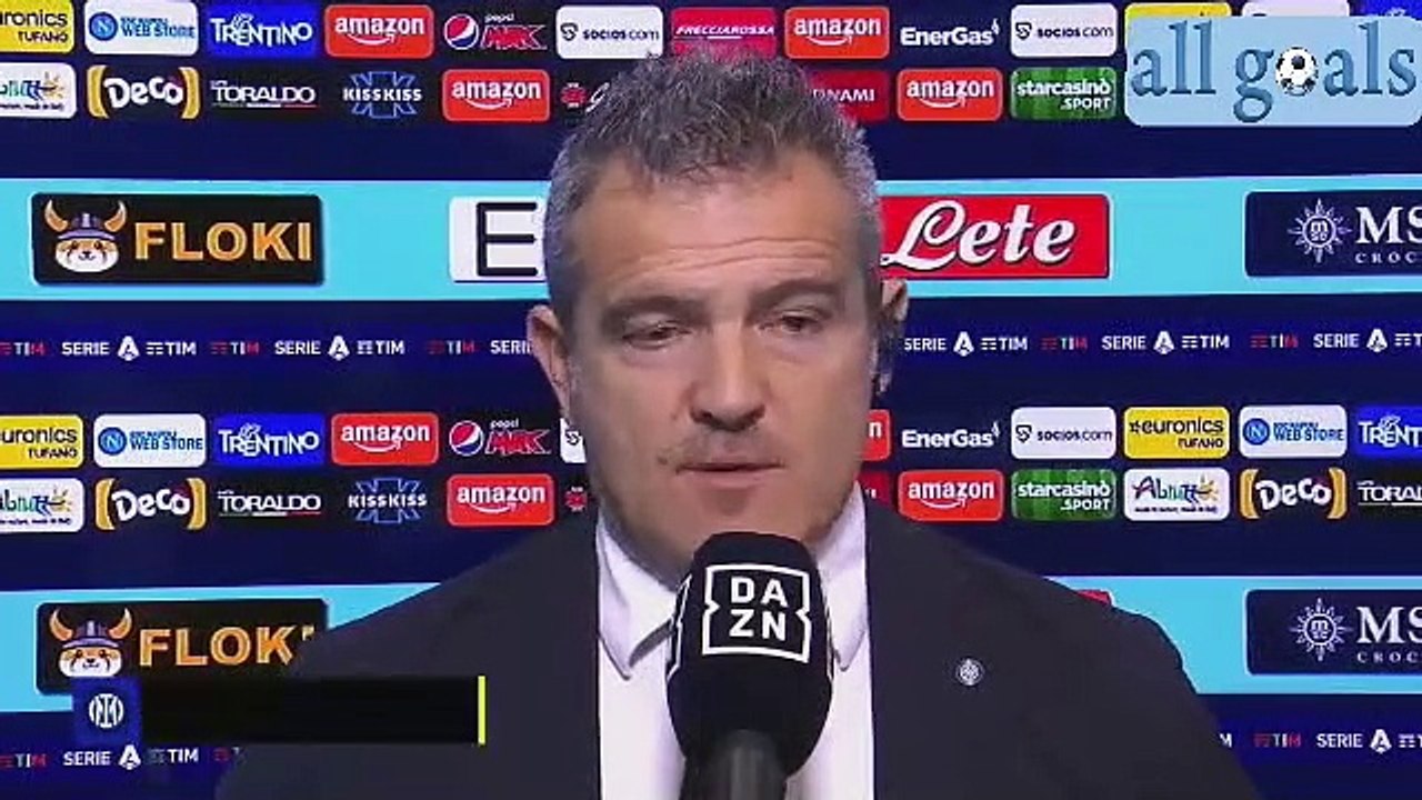Napoli-Inter 1-1 12/2/22 intervista post-partita Massimiliano Farris