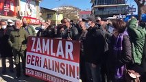 Tunceli’de elektrik zamları protesto edildi