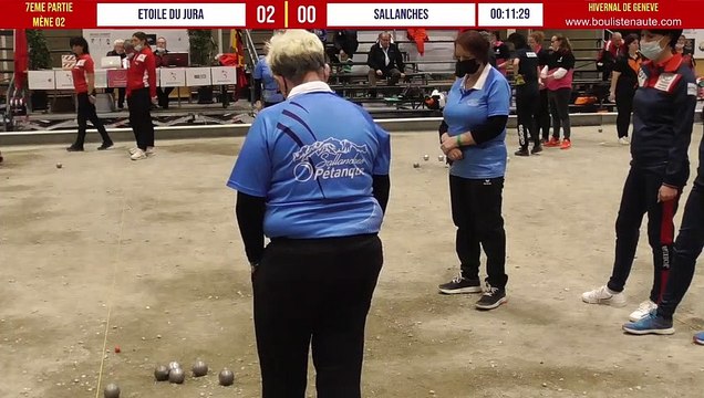 ETOILE DU JURA vs SALLANCHES : Marathon de pétanque féminine - Hivernal de Genève 12&13 février 2022