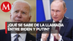 Biden sostiene conversación telefónica con Putin ante tensiones con Ucrania