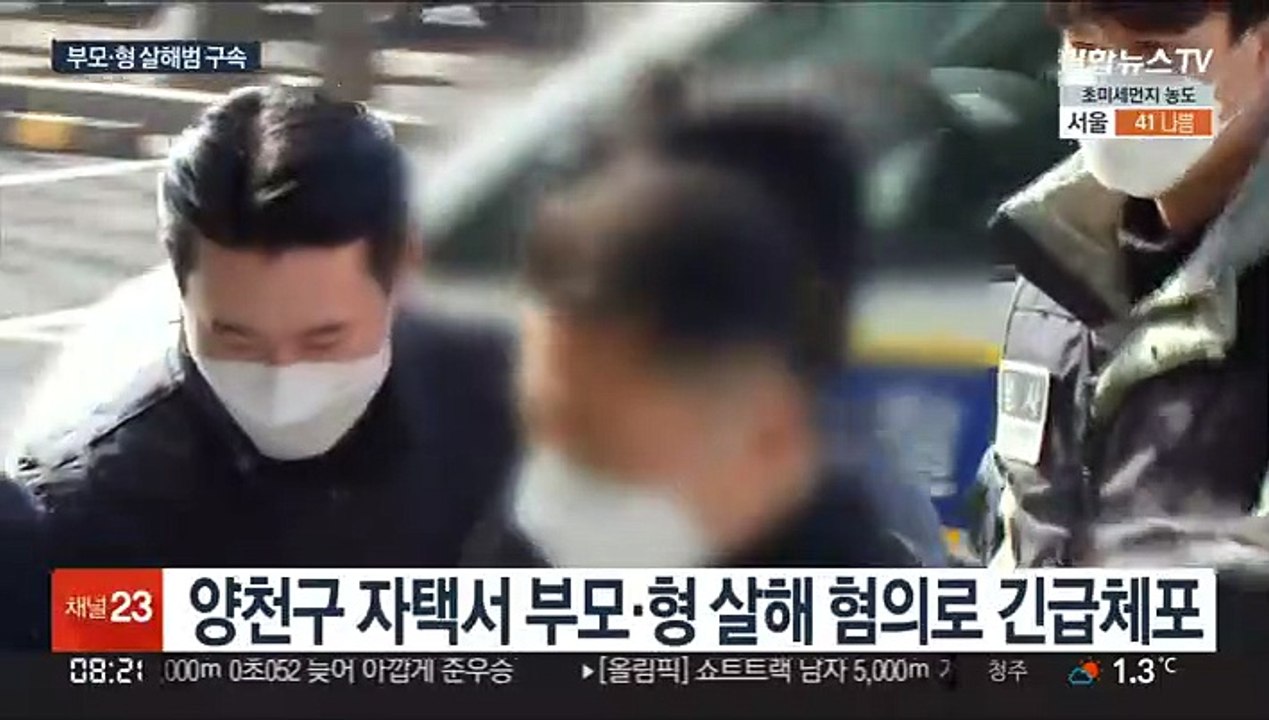 부모·형 살해한 30대 구속…"도주 우려"