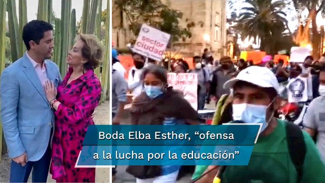 Magisterio alista protestas contra Elba Esther Gordillo; boda, ofensa a la lucha por la educación