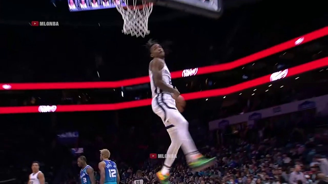 Jalmost Morant Tried To Do The Dunk Of The Year But Changed His Mind 