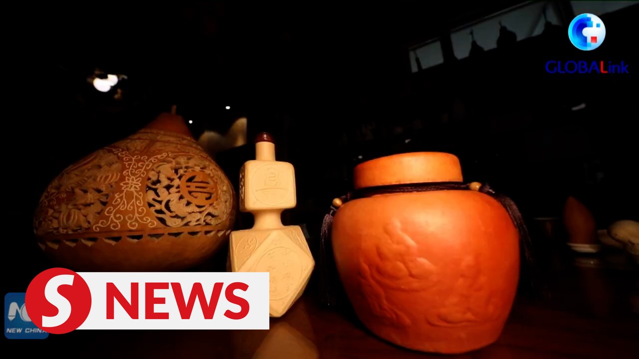 Chinese artist greets Beijing Winter Olympics with gourd pyrography