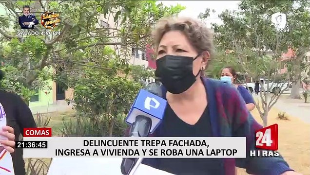 Comas: Ladrón ingresa a vivienda trepando pared y se lleva laptop de 2500 soles