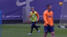 El golazo de Frenkie en un entrenamiento / FCB