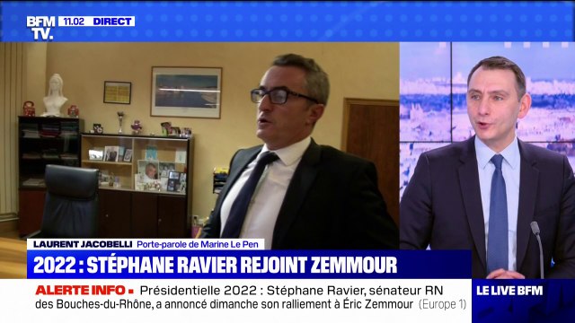 Ralliement de Stéphane Ravier à Zemmour: c'était cousu de fil de blanc critique Laurent Jacobelli, porte-parole de Marine Le Pen