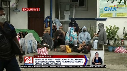 Tsino at 45, arestado sa crackdown sa online lending apps na nangha-harass umano sa mga umutang | 24 Oras