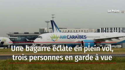 Une bagarre éclate en plein vol, trois personnes en garde à vue