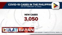 DOH, nakapagtala ng 3,050 bagong kaso ng COVID-19 ngayong araw, pinakamababa mula Enero