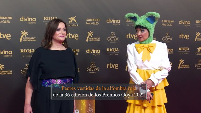 Peor vestidas de los Premios Goya 2022