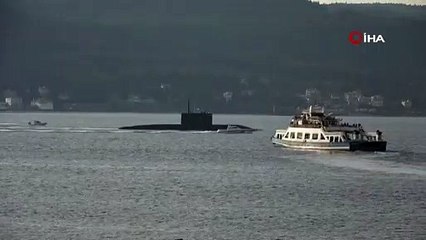 Rus denizaltısı Çanakkale’de böyle görüntülendi
