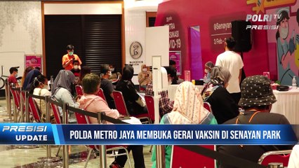Polda Metro Gelar Gerai Vaksin Booster di Senayan Park Jakarta Pusat