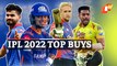 Most Expensive Players Of IPL 2022 Mega Auction