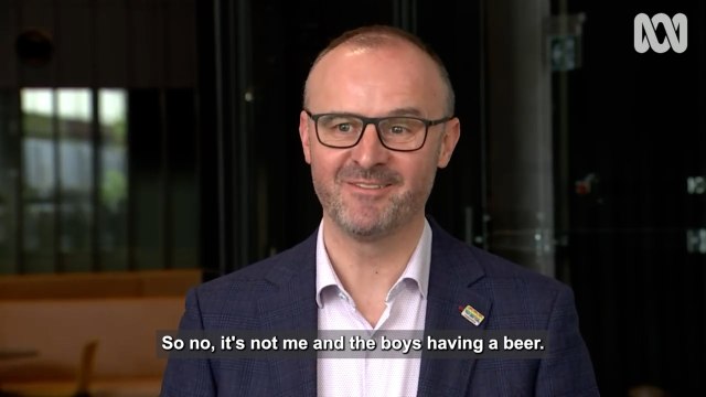 Why Barr won't be getting on the beers - Andrew Barr COVID-19 Press Conference | October 15, 2021 | Canberra Times