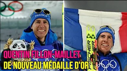 Aux JO de Pékin, Quentin Fillon-Maillet de nouveau médaille d'or