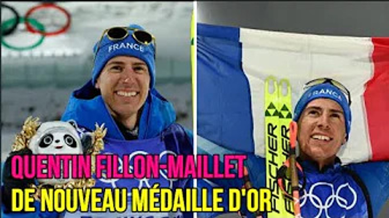 Aux JO de Pékin, Quentin Fillon-Maillet de nouveau médaille d'or