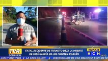 Fatal accidente vial deja una persona muerta en Roatán