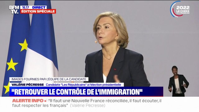Valérie Pécresse: Je veux la France en ordre car je veux la France de la concorde