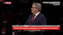 Jean-Luc Mélenchon : «Si vous voulez, dans deux mois le Smic sera à 1.400 euros. Si vous ne voulez pas, votez Macron !»
