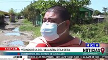 Vecinos de la colonia Villa Neem de La Ceiba denuncian el pésimo estado de las calles