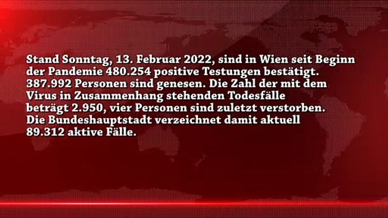Corona News  Wien Stand 13.02.2022