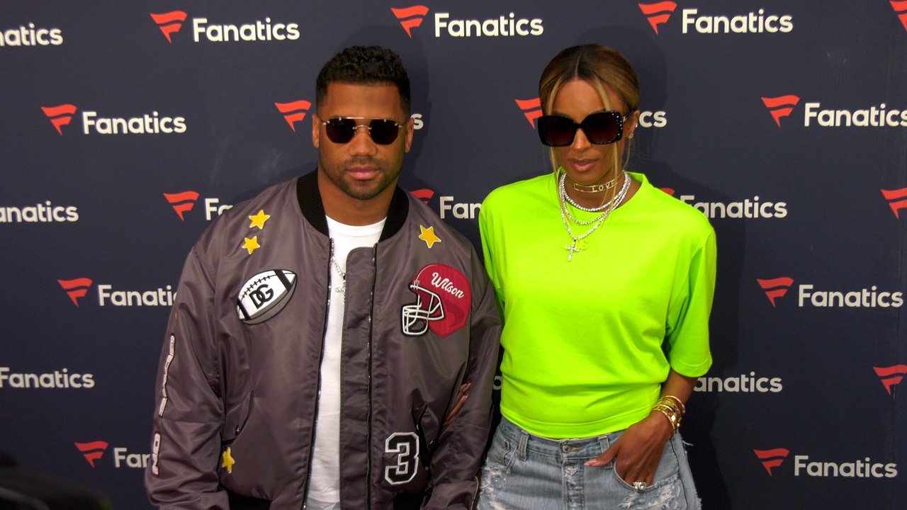 Russell Wilson, Ciara “Michael Rubin’s Fanatics Super Bowl Party” Red Carpet