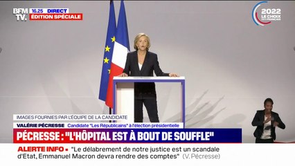 Valérie Pécresse sur l'hôpital: "Nous recruterons 25.000 soignants supplémentaires"